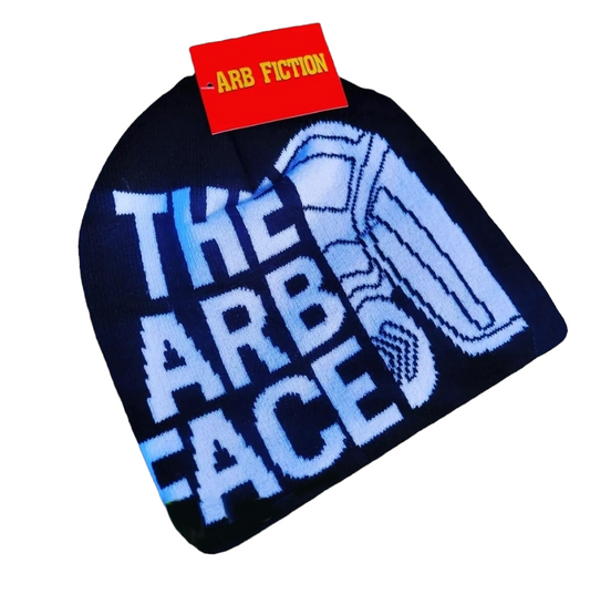 The Arb Face Beanie (Black/White)